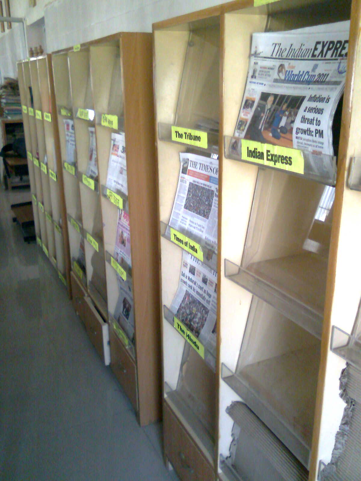 Newspaper Rack, District Library, Sirsa